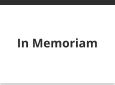 In Memoriam